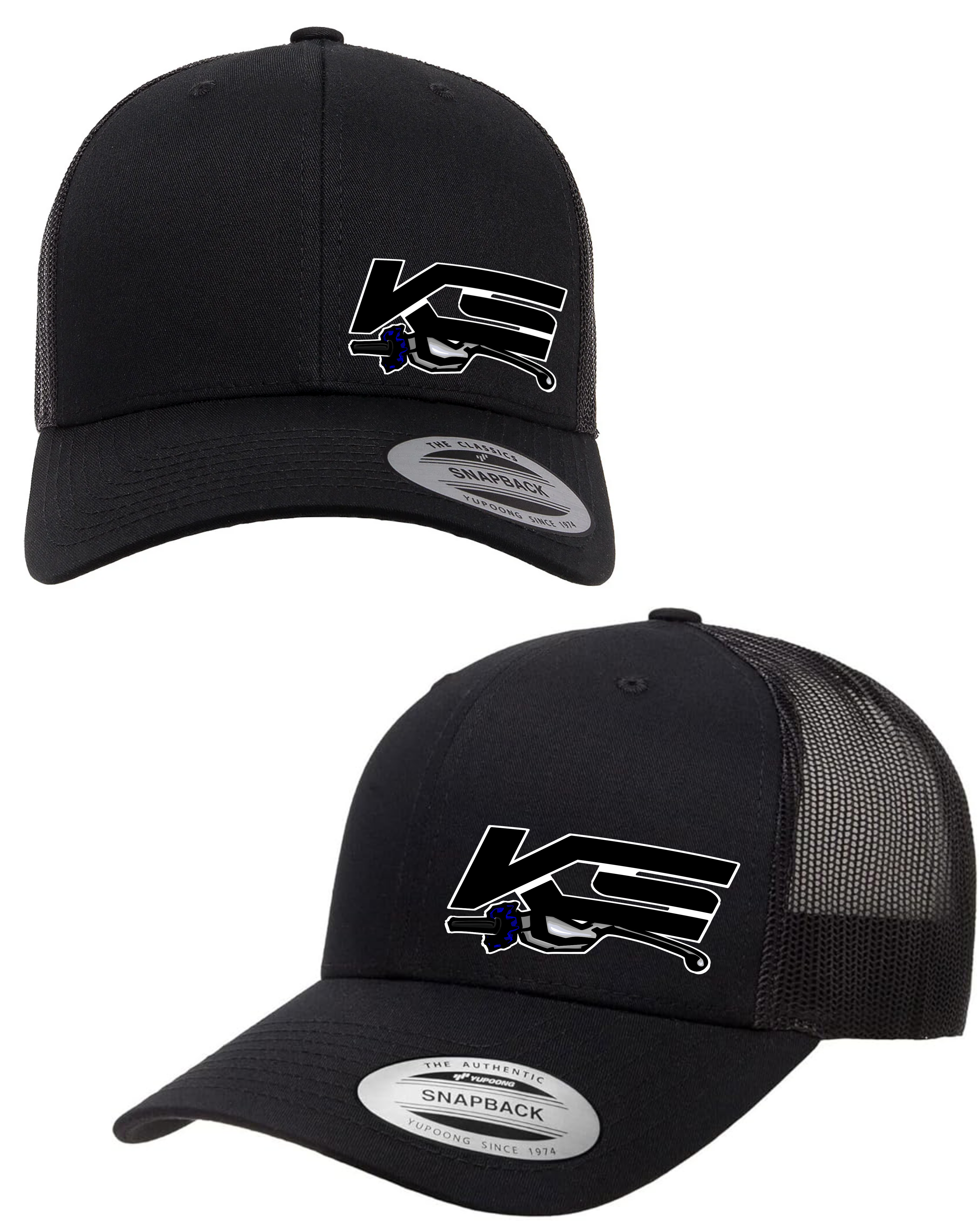 Trucker Style Curved Bill Snap Back Hat
