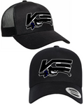 Trucker Style Curved Bill Snap Back Hat