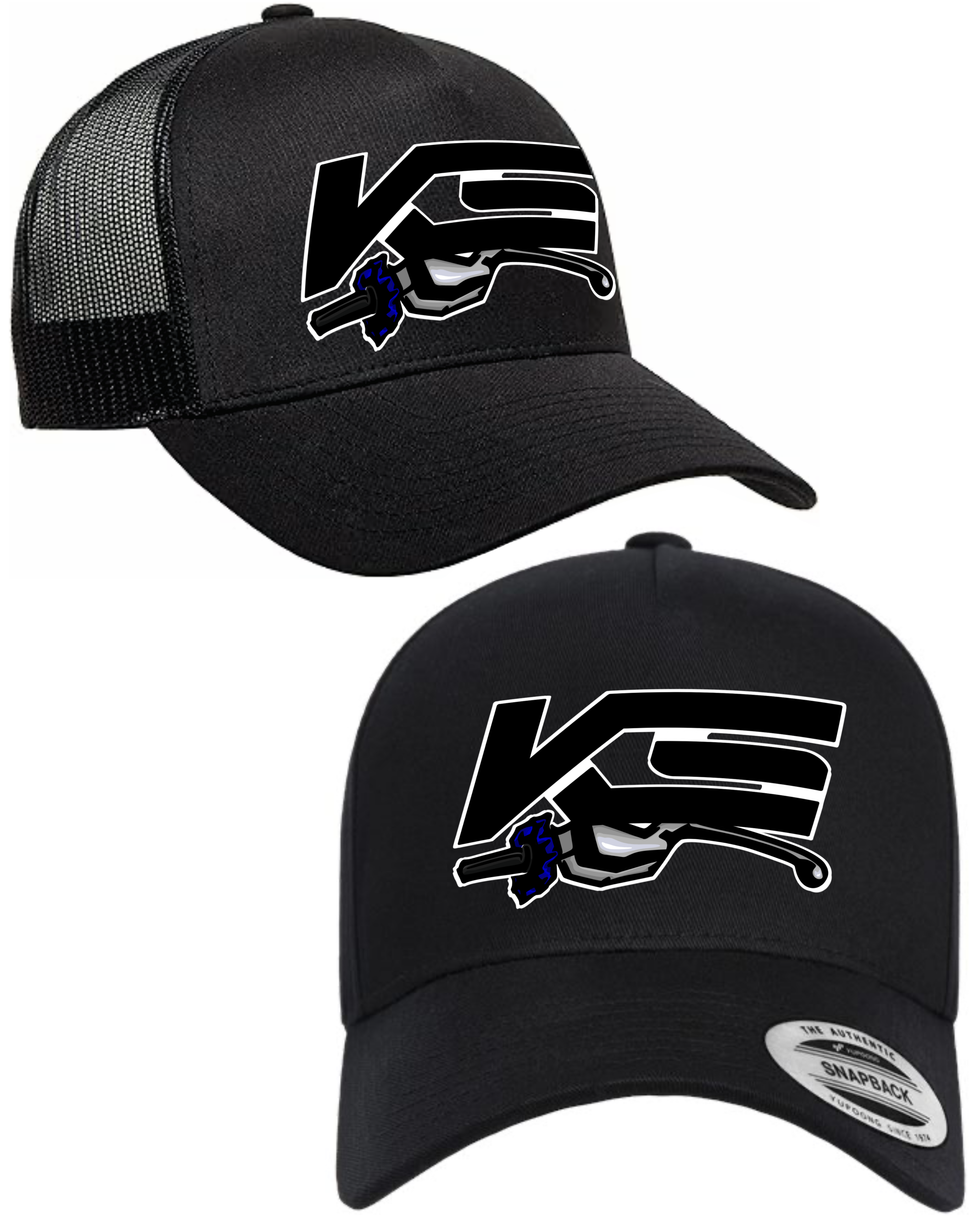 Trucker Style Curved Bill Snap Back Hat